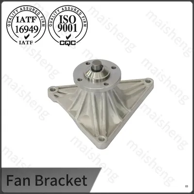 Front view of heavy duty fan bracket assembly